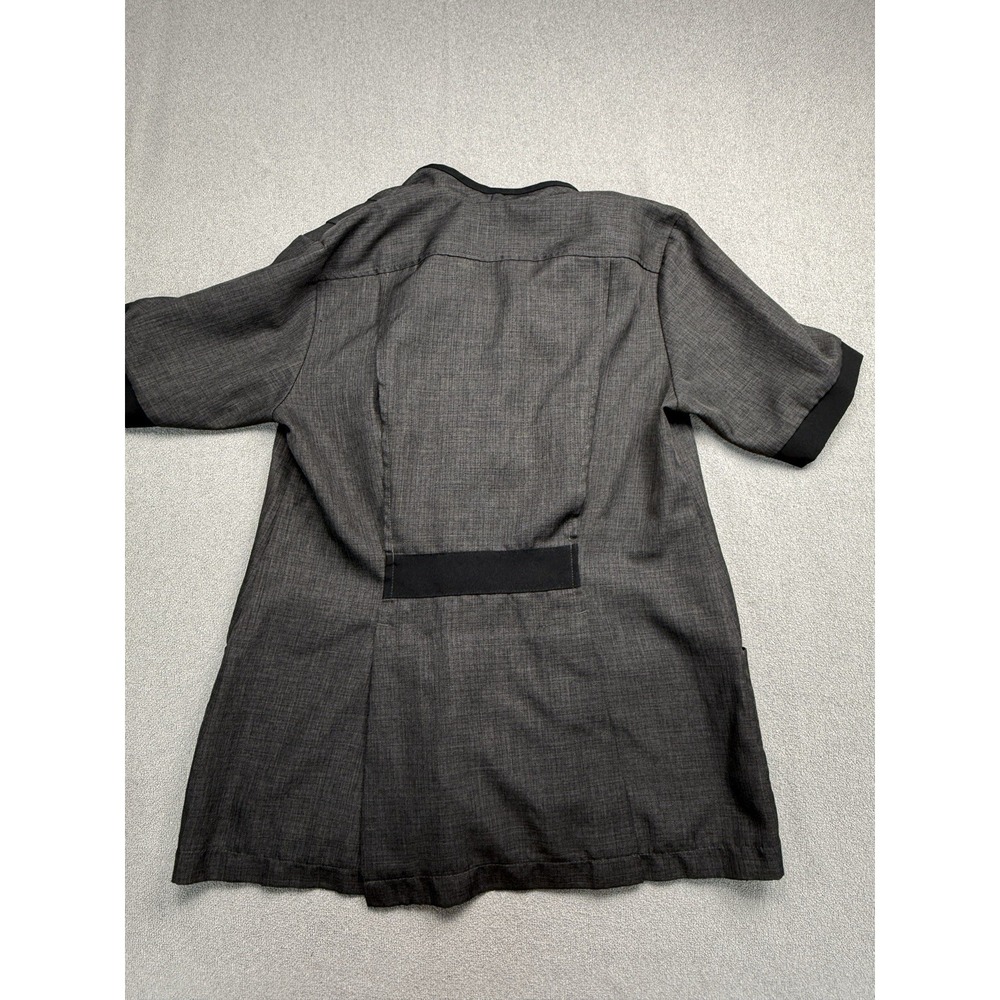 Lot of 3 Cintas Women's Small Gray Zip Front Scrub Jackets Medical Uniform Tops - Picture 5 of 7